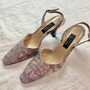 Stuart Weitzman Slingback Heels in Iridescent 😍